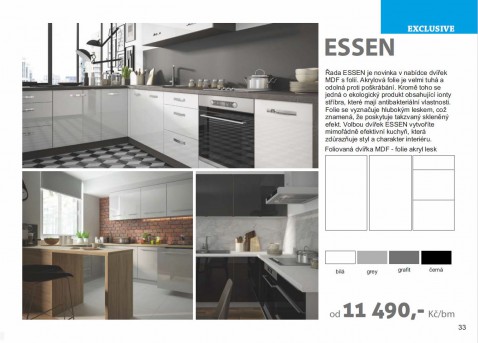 sektorová kuchyň ESSEN