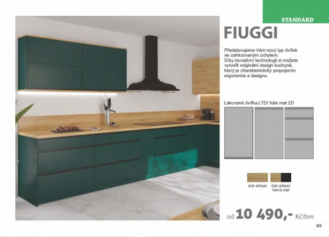sektorvá kuchyň FIUGGI