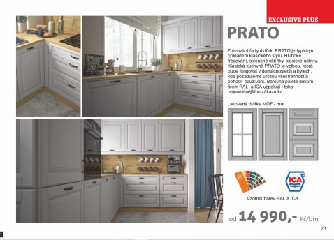 sektorová kuchyň PRATO