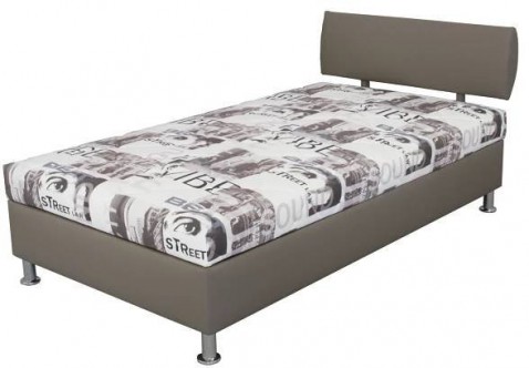 Čalouněná postel TARA s matrací š.110